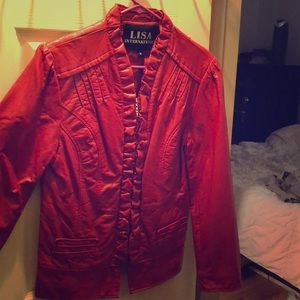 Red blazer, medium, Lisa